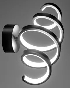 TooLight Nástenná lampa LED SPRING APP826-W matne čierna