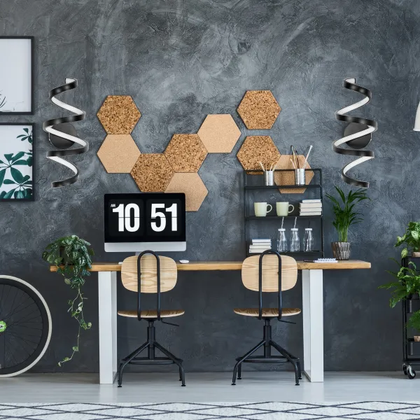 TooLight Nástenná lampa LED SPRING APP826-W matne čierna
