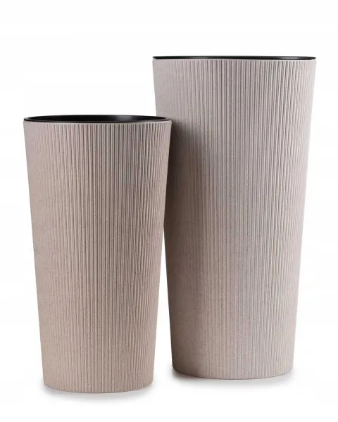 HowHomely Kvetináč URBANIKA ECO 46 cm béžový