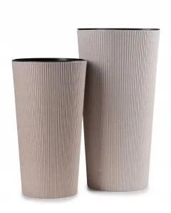 HowHomely Kvetináč URBANIKA ECO 46 cm béžový