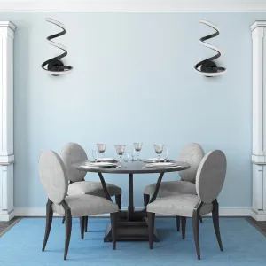 TooLight Nástenná lampa LED SPRING UP APP829-W matne čierna