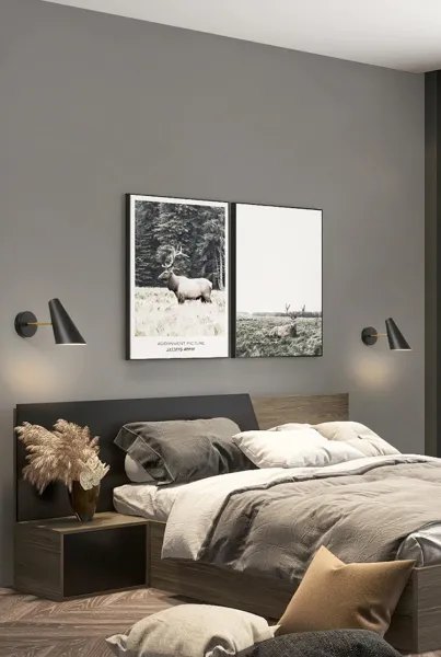 TooLight Nástenná lampa KINKIET STYLE XII čierna