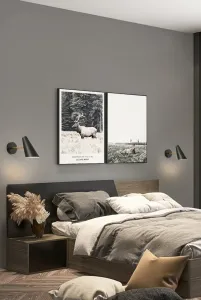 TooLight Nástenná lampa KINKIET STYLE XII čierna