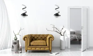TooLight Nástenná lampa LED SPRING UP APP829-W matne čierna