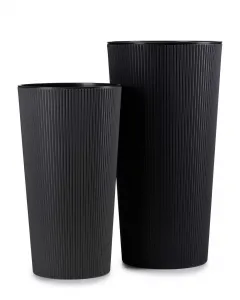HowHomely Kvetináč URBANIKA ECO 46 cm čierny