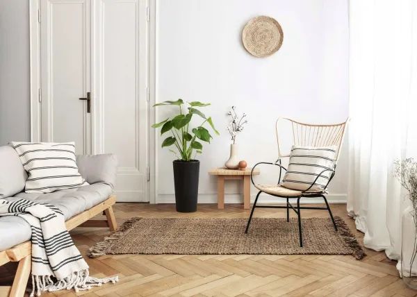 HowHomely Kvetináč URBANIKA ECO 46 cm čierny