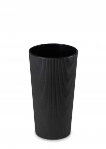 HowHomely Kvetináč URBANIKA ECO 46 cm čierny