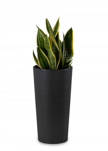 HowHomely Kvetináč URBANIKA ECO 46 cm čierny