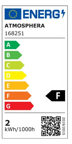 ATMOSPHERA LED žiarovka jantárová rovná 5W E14 teplá biela