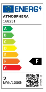 ATMOSPHERA LED žiarovka jantárová rovná 5W E14 teplá biela