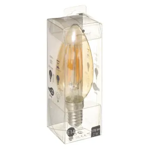 ATMOSPHERA LED žiarovka Flame Straight 2W E14 teplá biela