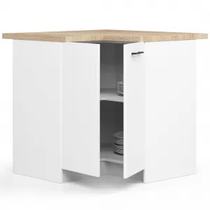 Ak furniture Kuchynská rohová skrinka Olivie S 90 cm biela