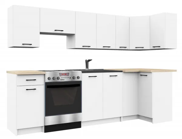 Ak furniture Kuchynská skrinka Olivia W 30 cm - biela závesná