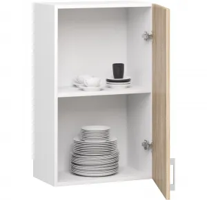 Ak furniture Kuchynská závesná skrinka Š 50cm D1 H720 Artus biela/sonoma