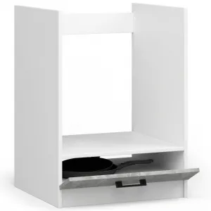 Ak furniture Kuchyňská skříňka Olivie pod troubu S 60 cm bílá/beton