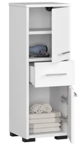 Ak furniture Kúpeľňová skrinka Fin biela
