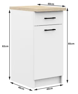 Kuchynská linka OLIWIA 2.4 m biela