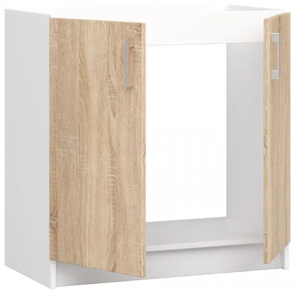 Ak furniture Kuchynská skrinka pod drez S 80 cm ZL Artus biela/sonoma