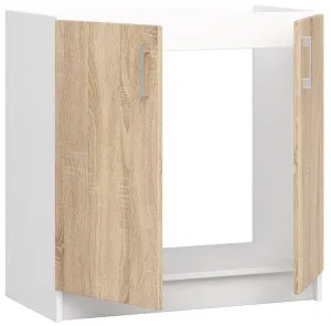 Ak furniture Kuchynská skrinka pod drez S 80 cm ZL Artus biela/sonoma