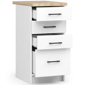 Ak furniture Kuchynská skrinka Olivie S 40 cm 4S biela