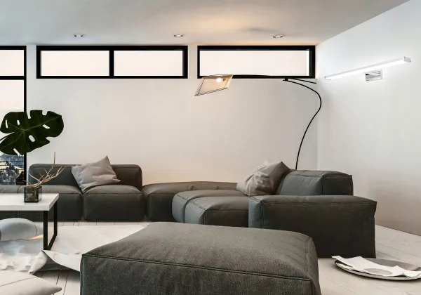 TooLight Kúpeľňové svietidlo 15W 68,5CM APP370-1W strieborné