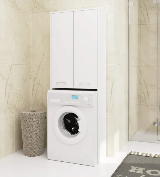 Ak furniture Koupelnová skříňka nad pračku Fin 2D bílá