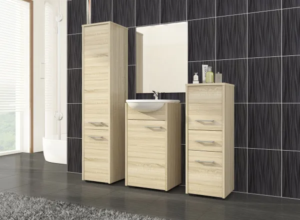 Ak furniture Kúpeľňová skrinka Fin I 30 cm dub sonoma