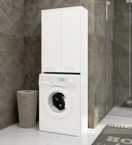Ak furniture Koupelnová skříňka nad pračku Fin 2D bílá