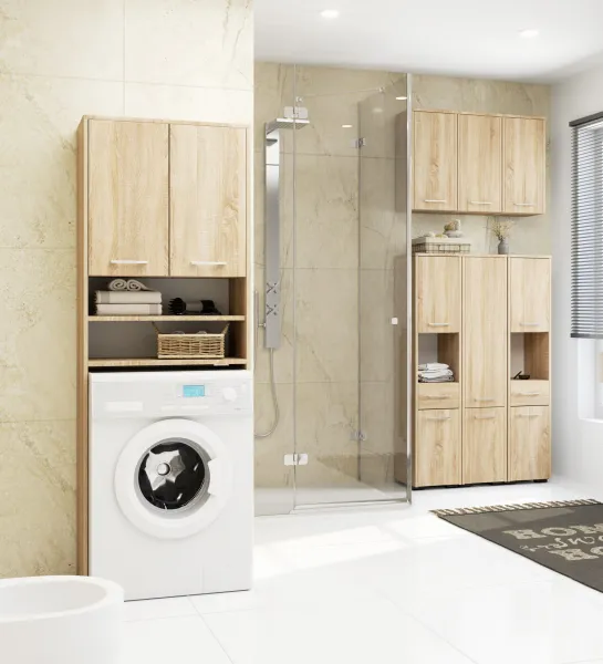 Ak furniture Kúpeľňová skrinka FIN 60 cm dub sonoma