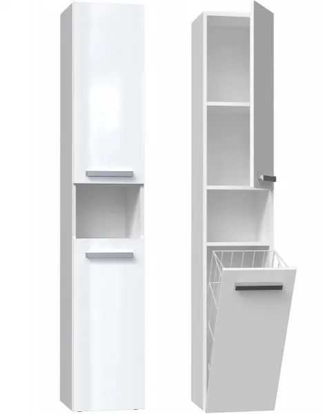 TP Living Koupelnová skříňka NEL III bílá lesk