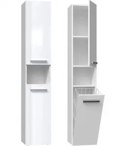 TP Living Koupelnová skříňka NEL III bílá lesk