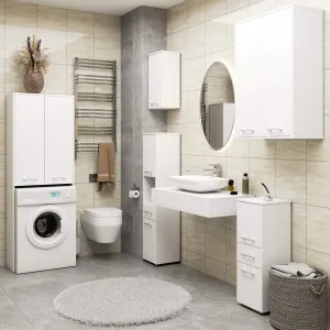 Ak furniture Koupelnová skříňka nad pračku Fin 2D bílá