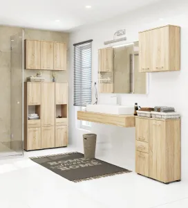 Ak furniture Kúpeľňová skrinka FIN 60 cm dub sonoma