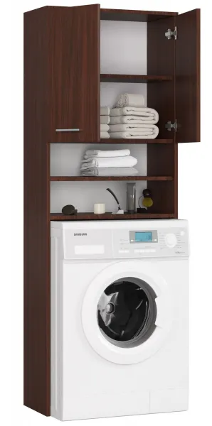 Ak furniture Kúpeľňová skrinka nad práčkou Fin wenge