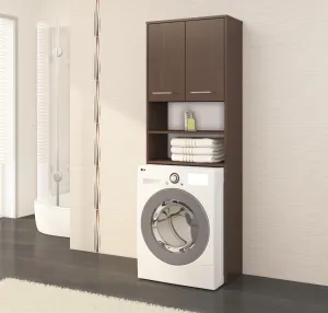 Ak furniture Kúpeľňová skrinka nad práčkou Fin wenge