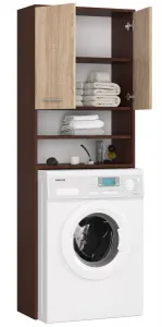 Ak furniture Kúpeľňová skrinka nad práčkou Fin wenge/sonoma