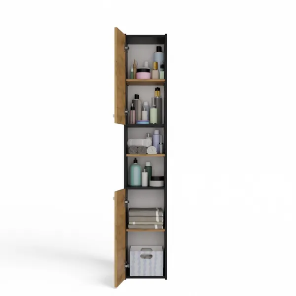 TP Living Kúpeľňová skrinka S30 170 cm antracit/dub artisan