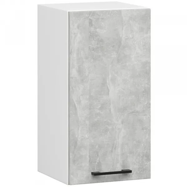 Ak furniture Kuchyňská linka Olivie 2,4 m prosklená beton