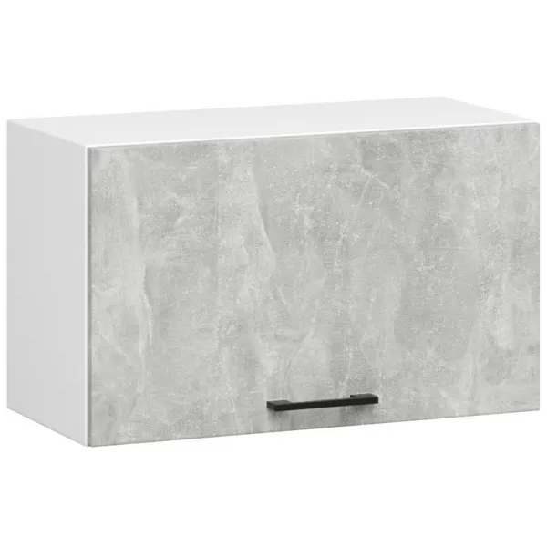Ak furniture Kuchyňská linka Olivie 2,4 m prosklená beton
