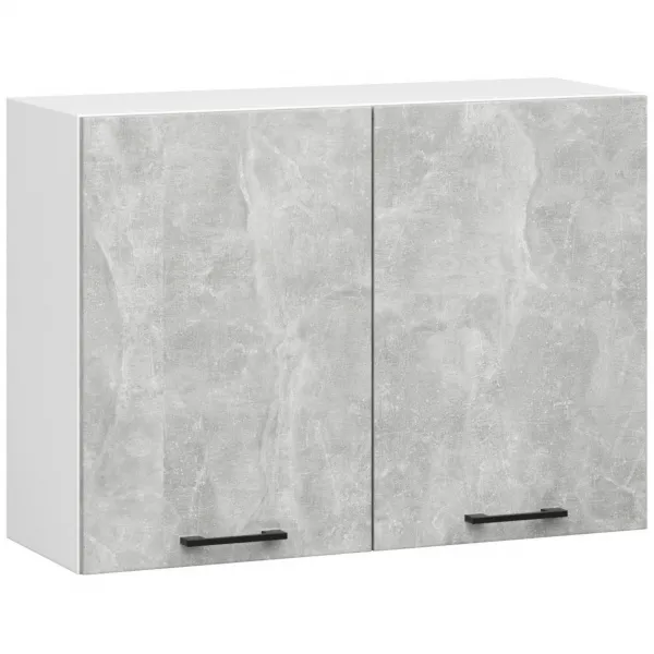 Ak furniture Kuchyňská linka Olivie 3 m beton/bílá/dub sonoma