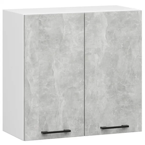 Ak furniture Kuchyňská linka Olivie 2,4 m prosklená beton