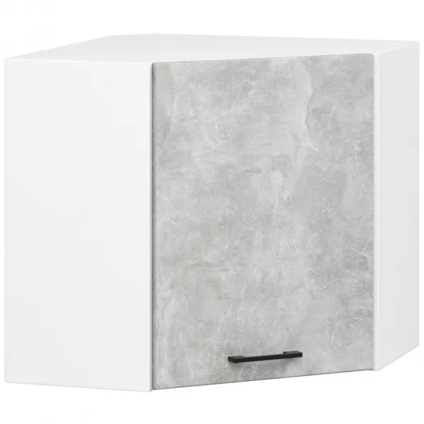 Ak furniture Kuchyňská linka Olivie 3 m beton/bílá/dub sonoma