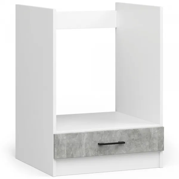 Ak furniture Kuchyňská linka Olivie G2 2,4 m bílá/beton/dub sonoma