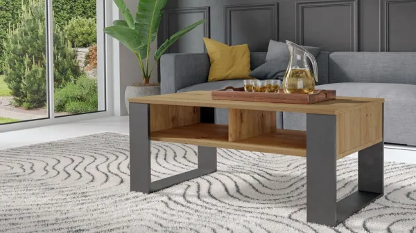 TP Living Konferenční stolek Lawa MODERN 2P dub artisan/antracit