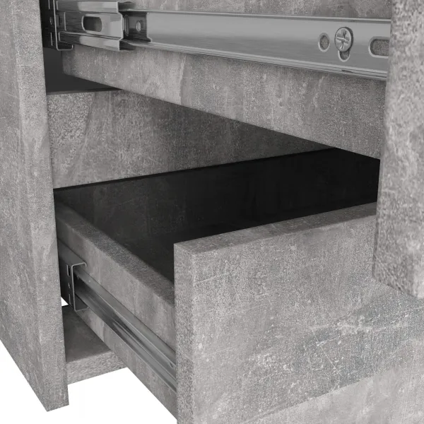 Ak furniture Komoda CL 100 cm 6 zásuvek beton