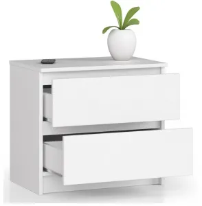 Ak furniture Komoda Liv 60 cm biela