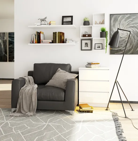 Ak furniture Komoda Kuba 60 cm - 3 zásuvky biela lesklá