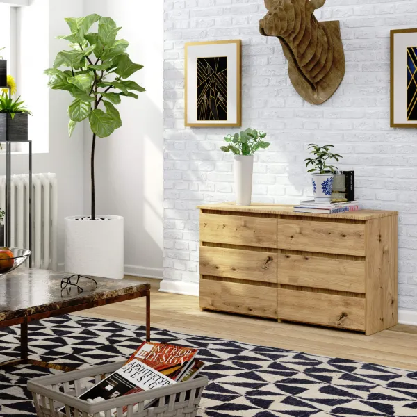 Ak furniture Komoda CL6 100 cm dub artisan