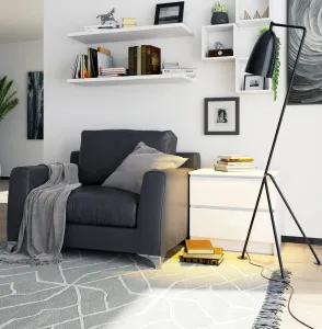 Ak furniture Komoda Liv 60 cm biela lesklá