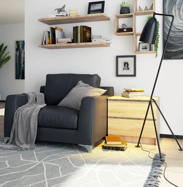 Ak furniture Komoda Liv 60 cm dub sonoma